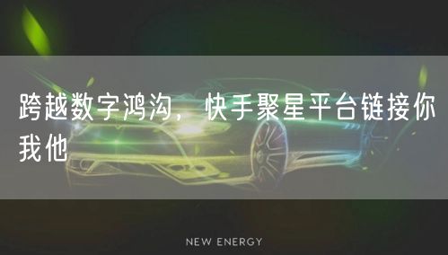 跨越数字鸿沟，快手聚星平台链接你我他