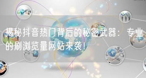 揭秘抖音热门背后的秘密武器：专业的刷浏览量网站来袭！